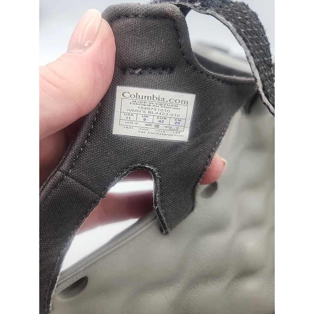 Columbia Sunbreeze Vent ‎ Strap Sandals Black/Platinum  Size 11 Men's